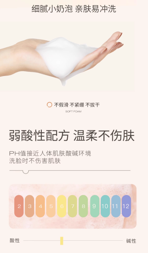 Tiktok/Douyin Hot Hapsode Purifying Watery Cleansing Foam 60ml/120ml 【Tiktok抖音爆款】悦芙媞净澈水感晶透洁颜蜜