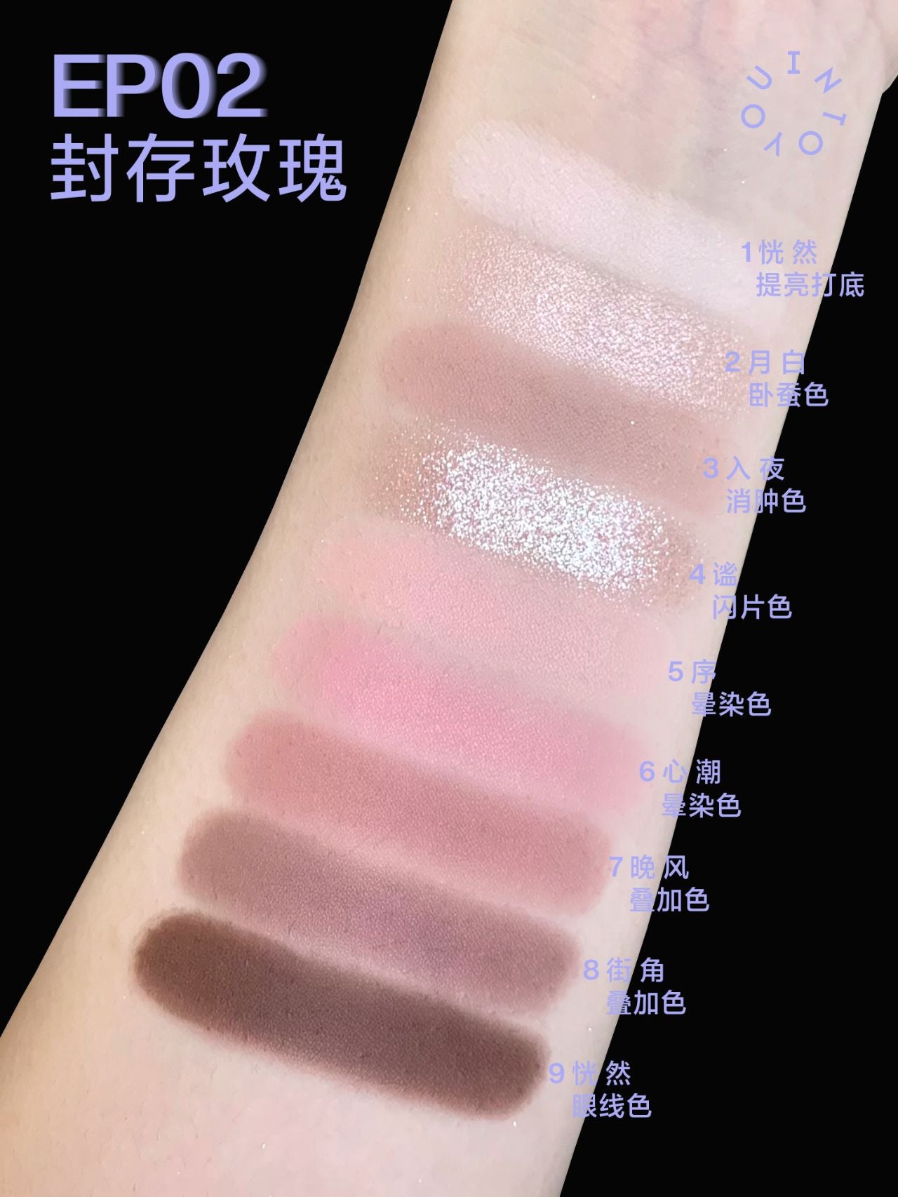 INTO YOU Starry Night Series Gift Set Lip Gloss Eyeshadow Blush 4PCS/Set 心慕与你繁星系列唇釉唇泥腮红眼影礼盒