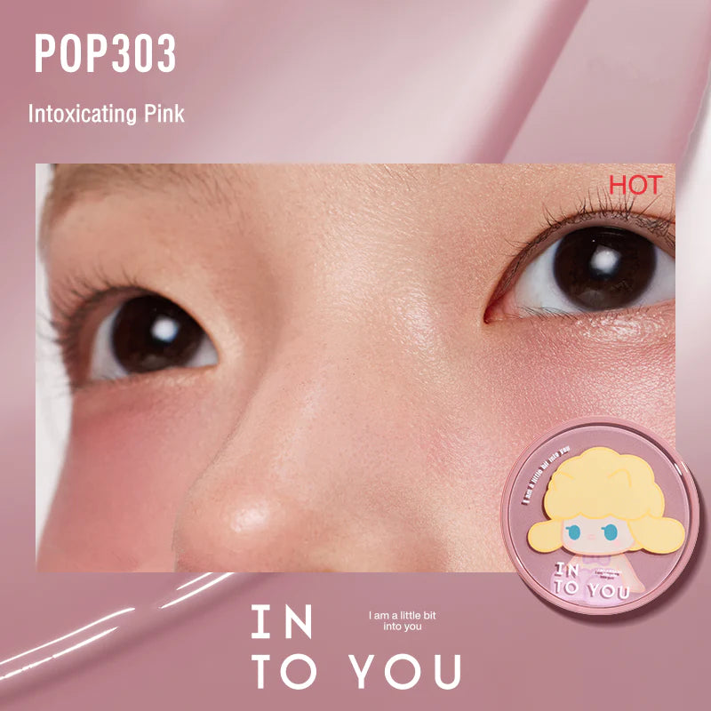 INTO YOU X POP MART Air Cushion Matte Blusher 心慕与你泡泡玛特联名气垫腮红 3.2g