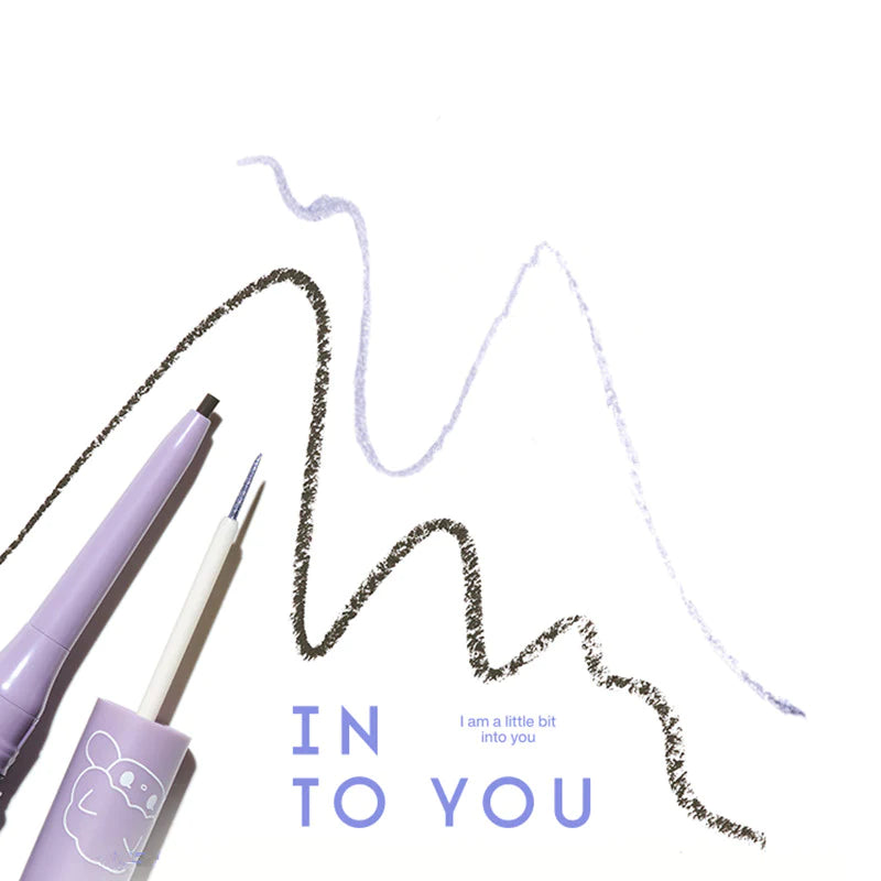 INTO YOU X POP MART Double-ended Eyeliner Pen 心慕与你泡泡玛特联名系列双头眼线笔 40mg