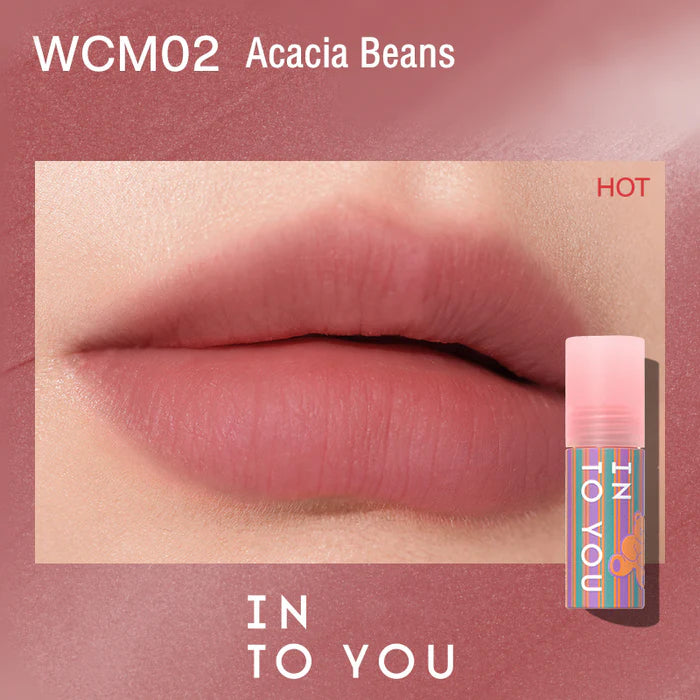 INTO YOU X Wiggle Wiggle Cloud-feeling Matte Lip Mud 1.8g 心慕与你 x Wiggle Wiggle云感唇泥