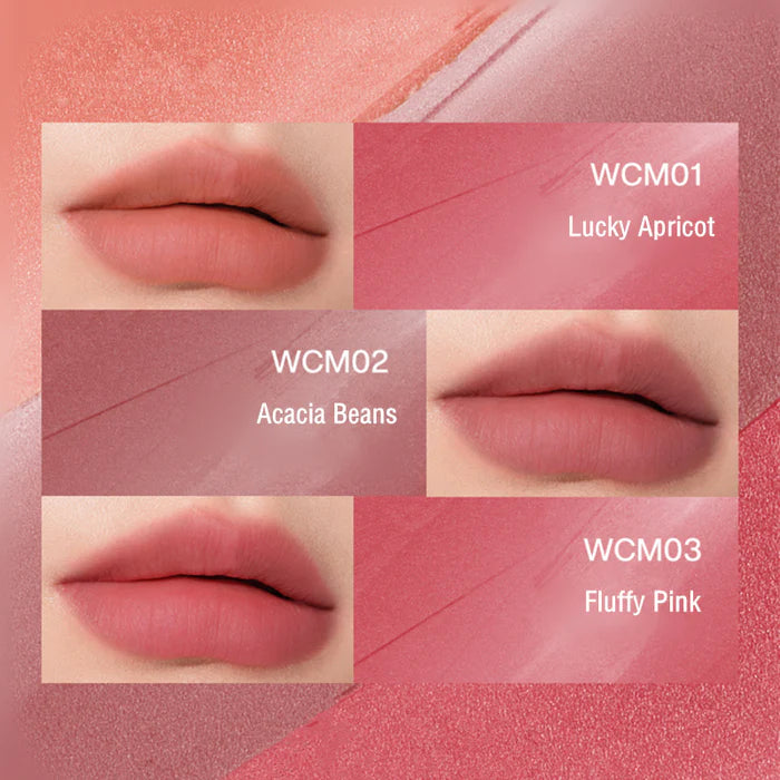 INTO YOU X Wiggle Wiggle Cloud-feeling Matte Lip Mud 1.8g 心慕与你 x Wiggle Wiggle云感唇泥