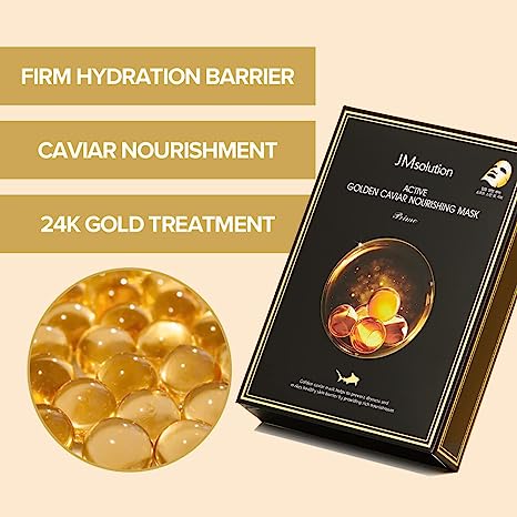 JM solution Active Golden Caviar Nourishing Mask 30ml*10PCS 肌司研悦活臻养黄金鱼子酱面膜（尊享版）