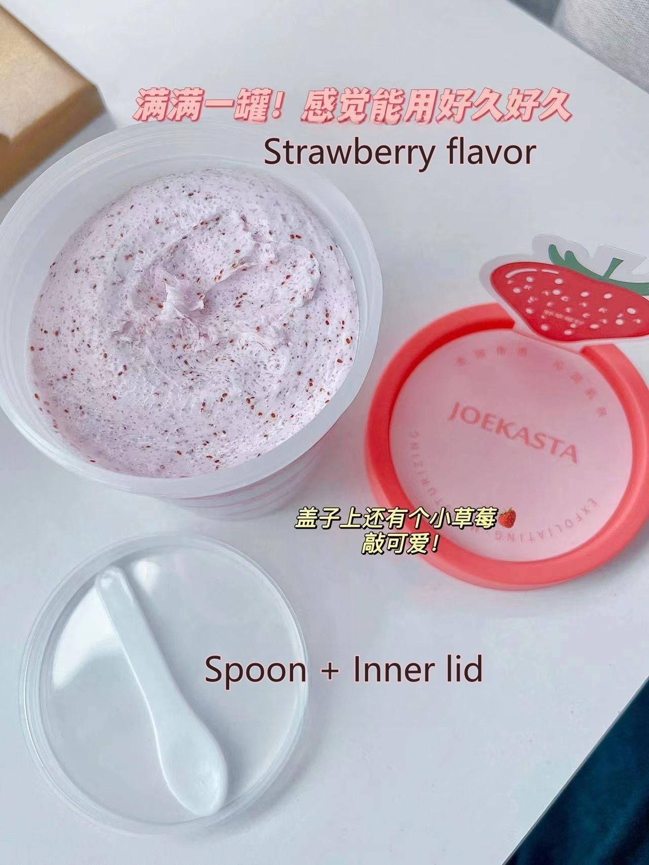 JOEKASTA Strawberry Body Wash Bath Scrub 240g 祖卡丝达草莓沐浴磨砂膏