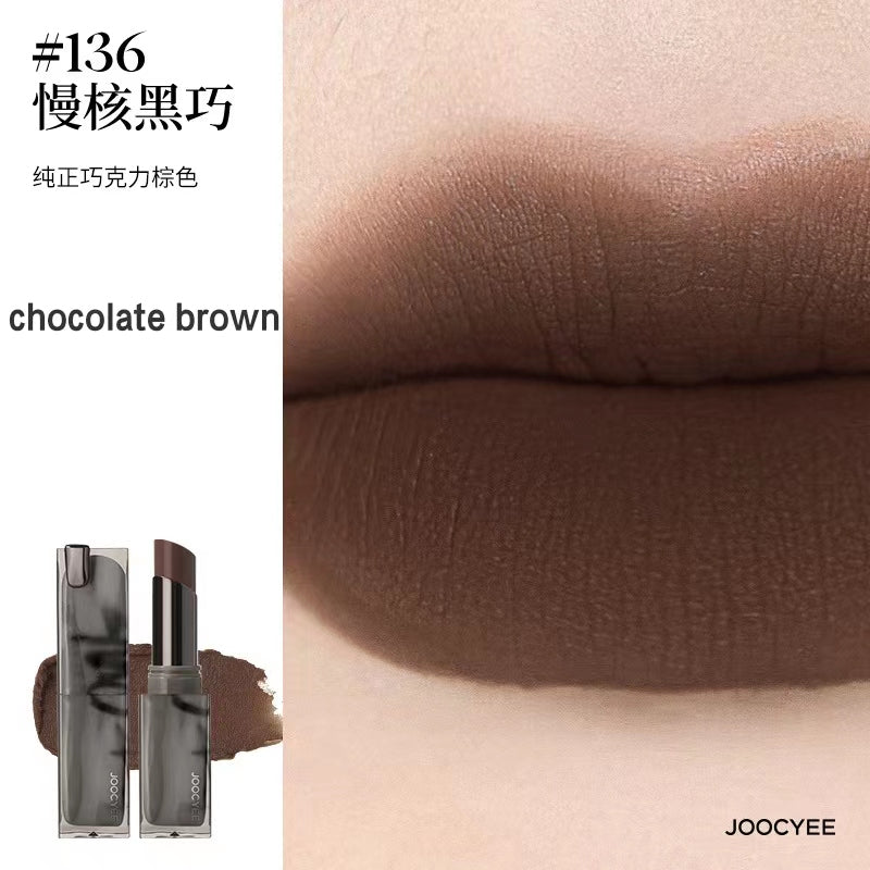 JOOCYEE New Smokey Series Velvet Mirror & Matte Lipstick & Lip Gloss 酵色新烟熏系列丝绒镜面哑光口红唇蜜3.2g