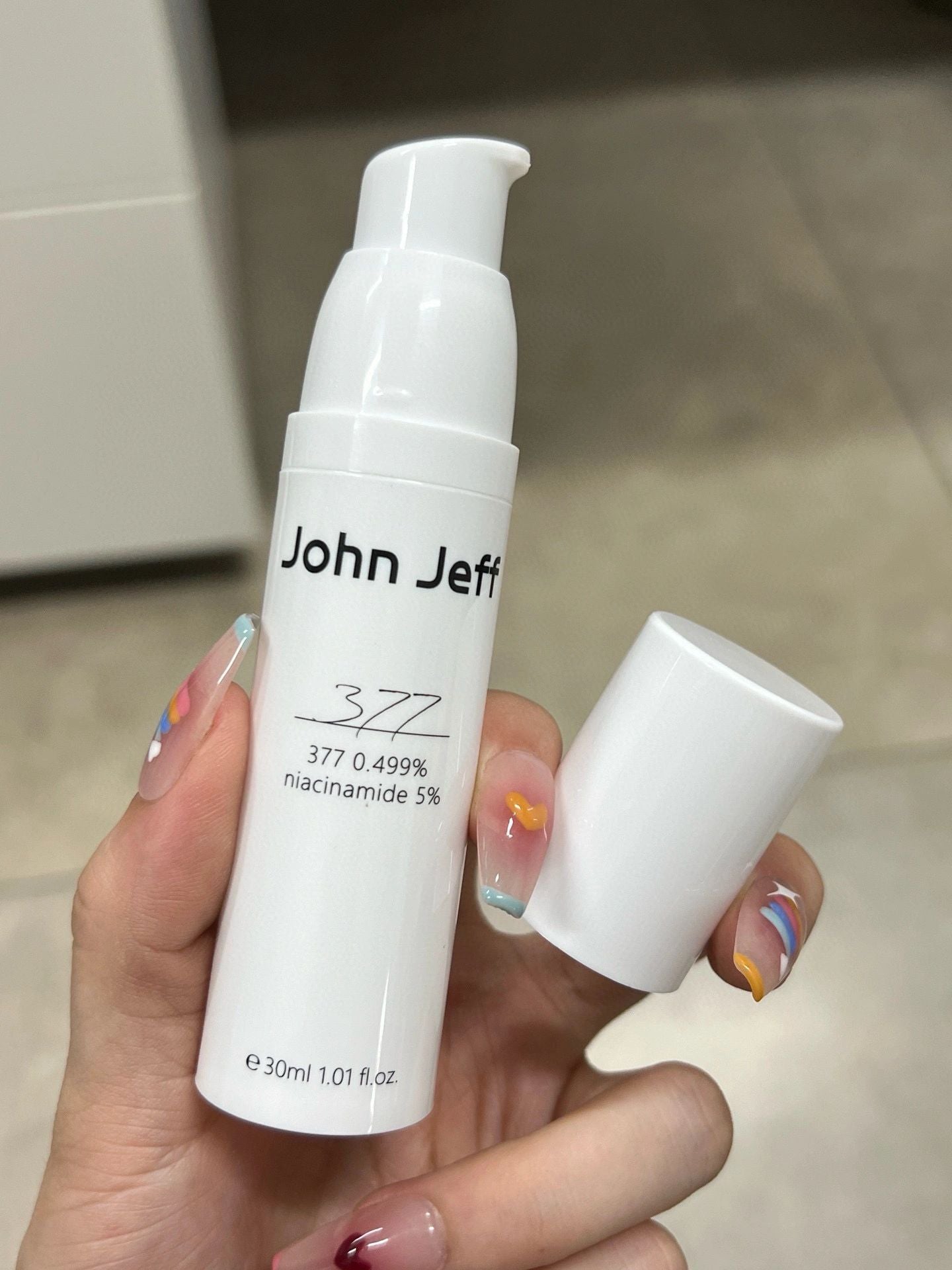 John Jeff 0.499% 377 Whitening Essence New Version 30ml/50ml John Jeff 美白祛斑精华液新版