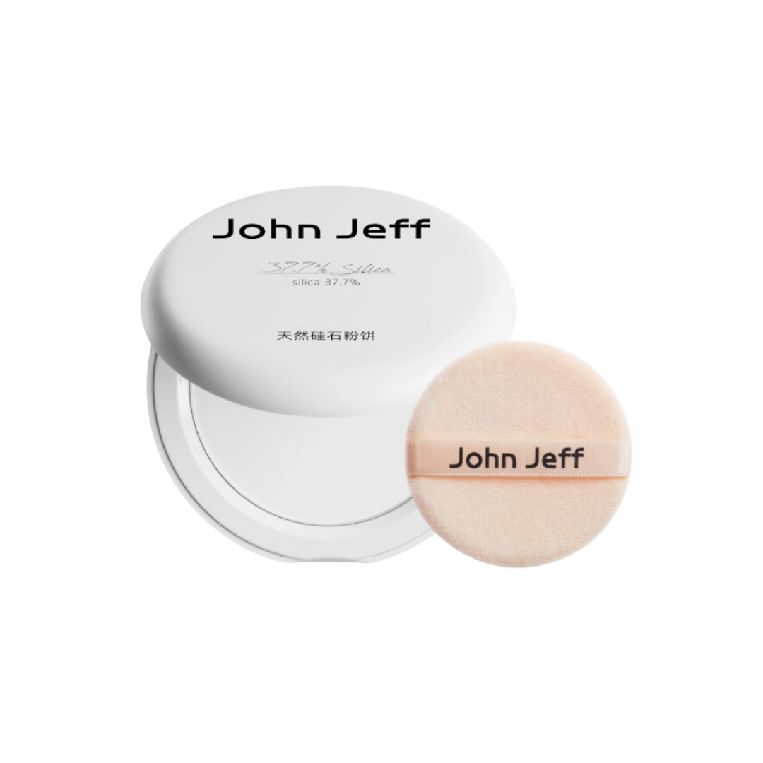 John Jeff Natural Silica Pressed Powder 7g John Jeff 天然硅石粉饼