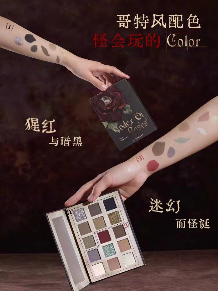 Judydoll Halloween Limited Edition Matte Rose 15-Color Eyeshadow Palette 16g 橘朵万圣节限定玫瑰哑光十五色眼影盘