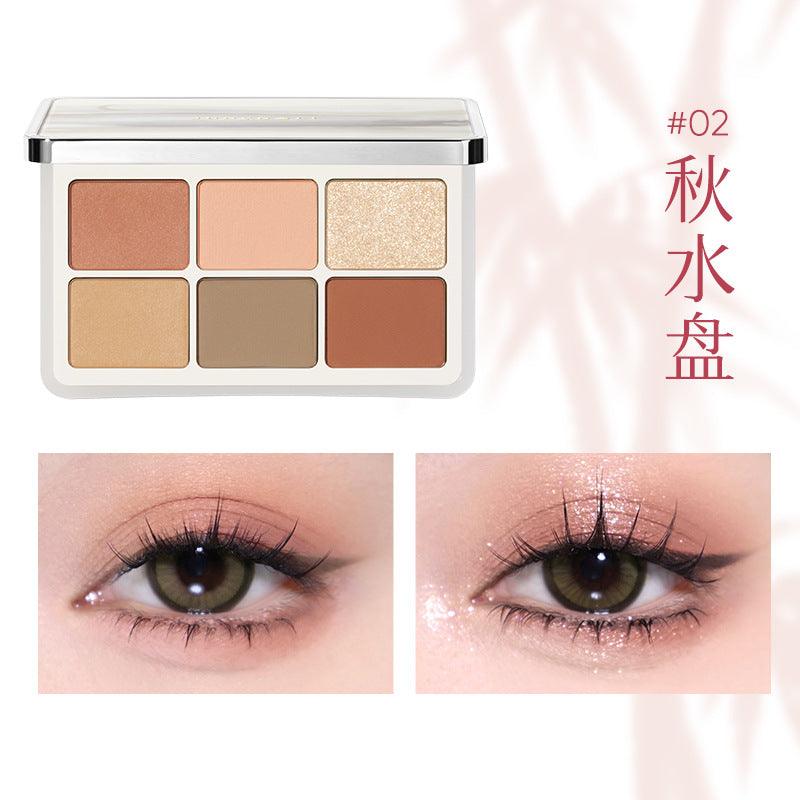 Judydoll QiXi Tanabata Bamboo 6-Color Eyeshadow Palette 橘朵七夕系列高光修容腮红显色哑光六色眼影盘