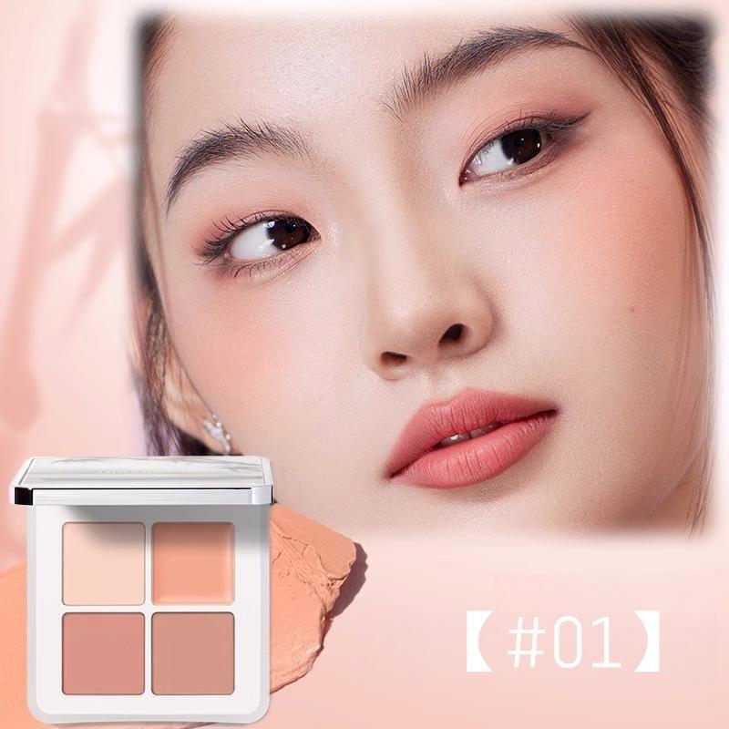 Judydoll QiXi Natural Pink Matte Blusher Purple Quad Blush Palette 橘朵七夕系列腮红腮紫新手四色腮红膏