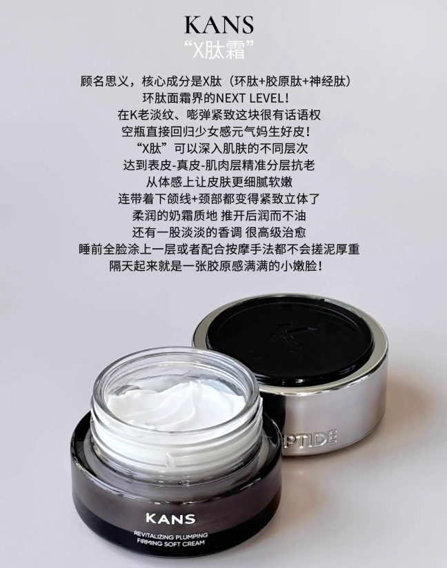 KANS Revitalizing Plumping Firming Soft Cream 50g 韩束X肽赋活丰盈紧塑轻润霜