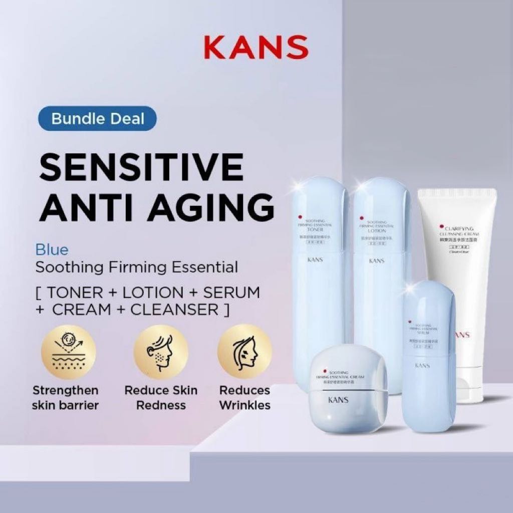 KANS Smoothing Firming Essential Set 韩束蓝蛮腰水乳套装