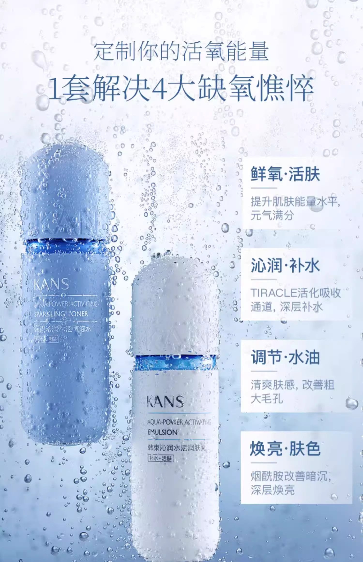 Kans Aqua-Power Activating Set 韩束蓝胶囊沁润活肤补水礼盒