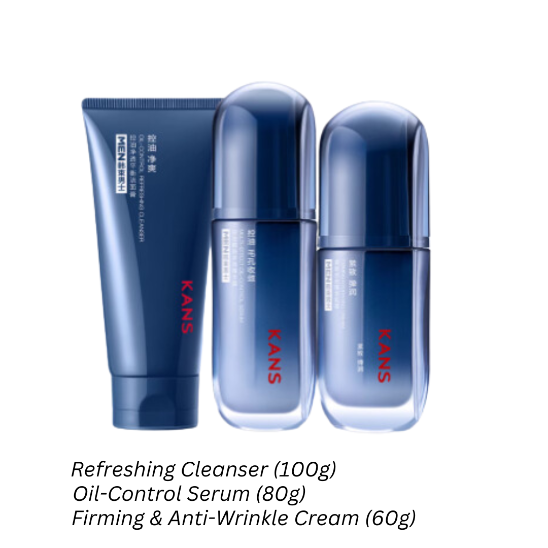 Kans Men's Oil Control & Hydration Skincare Set 韩束男士控油补水护肤品套装