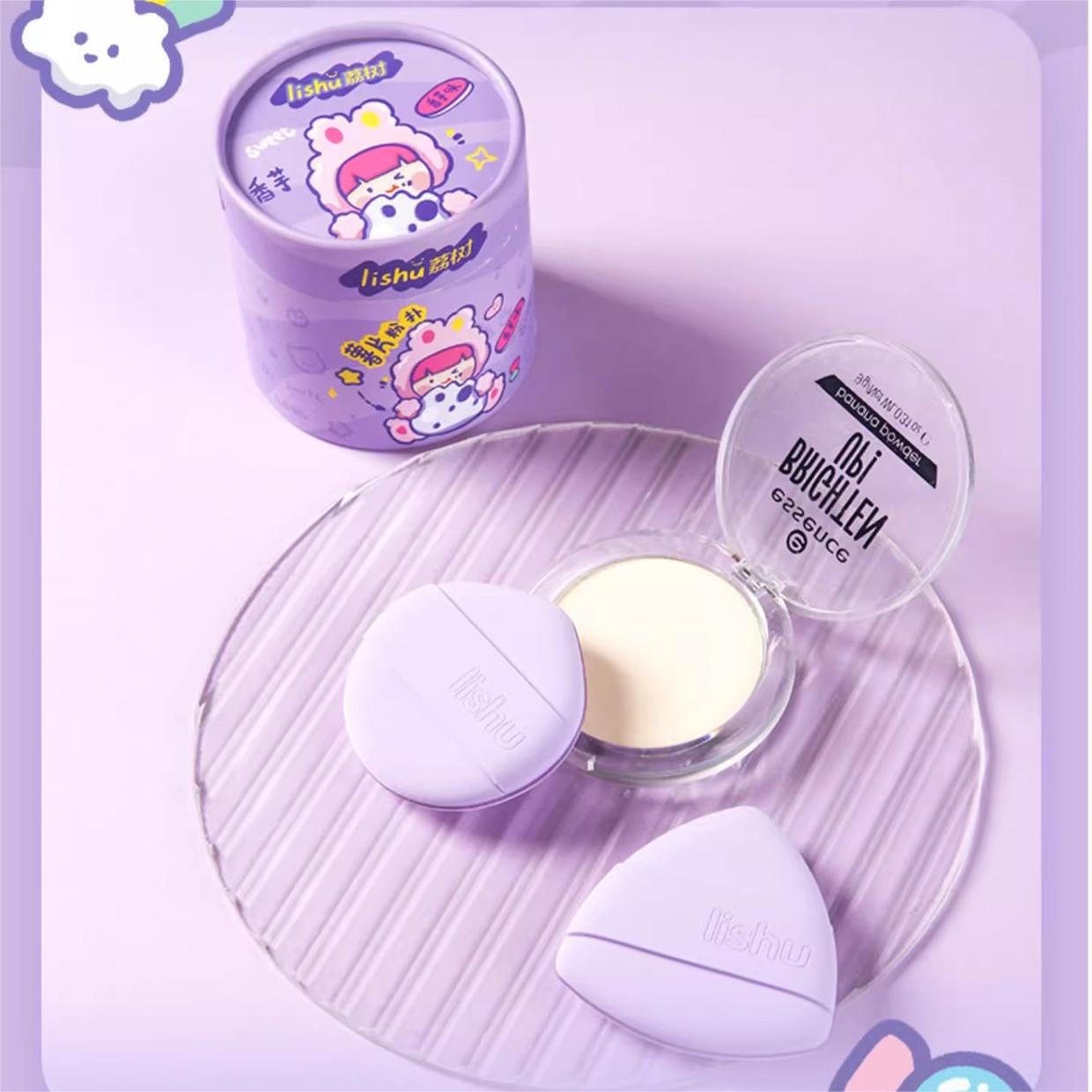 LISHU Potato Chip Makeup Sponge in Taro Flavor 荔树薯片粉扑香芋口味