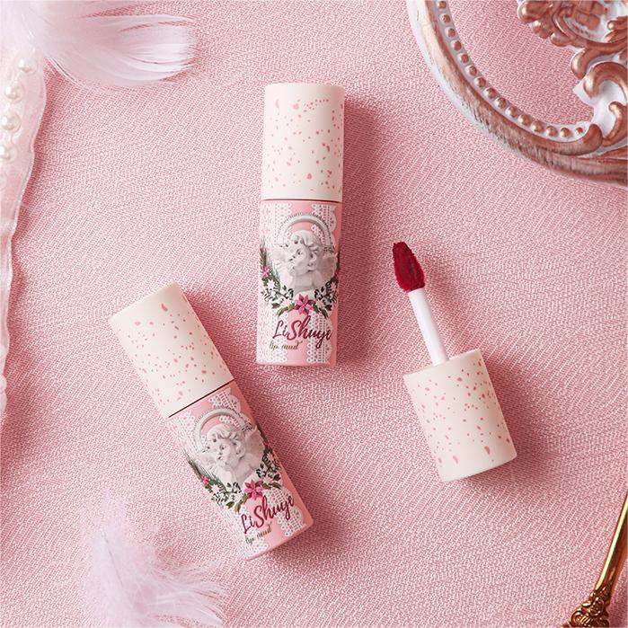 LISHU Secret Garden Series Matte Velvet Lip Mud 2.6g 荔树秘密花园系列哑光丝绒唇泥