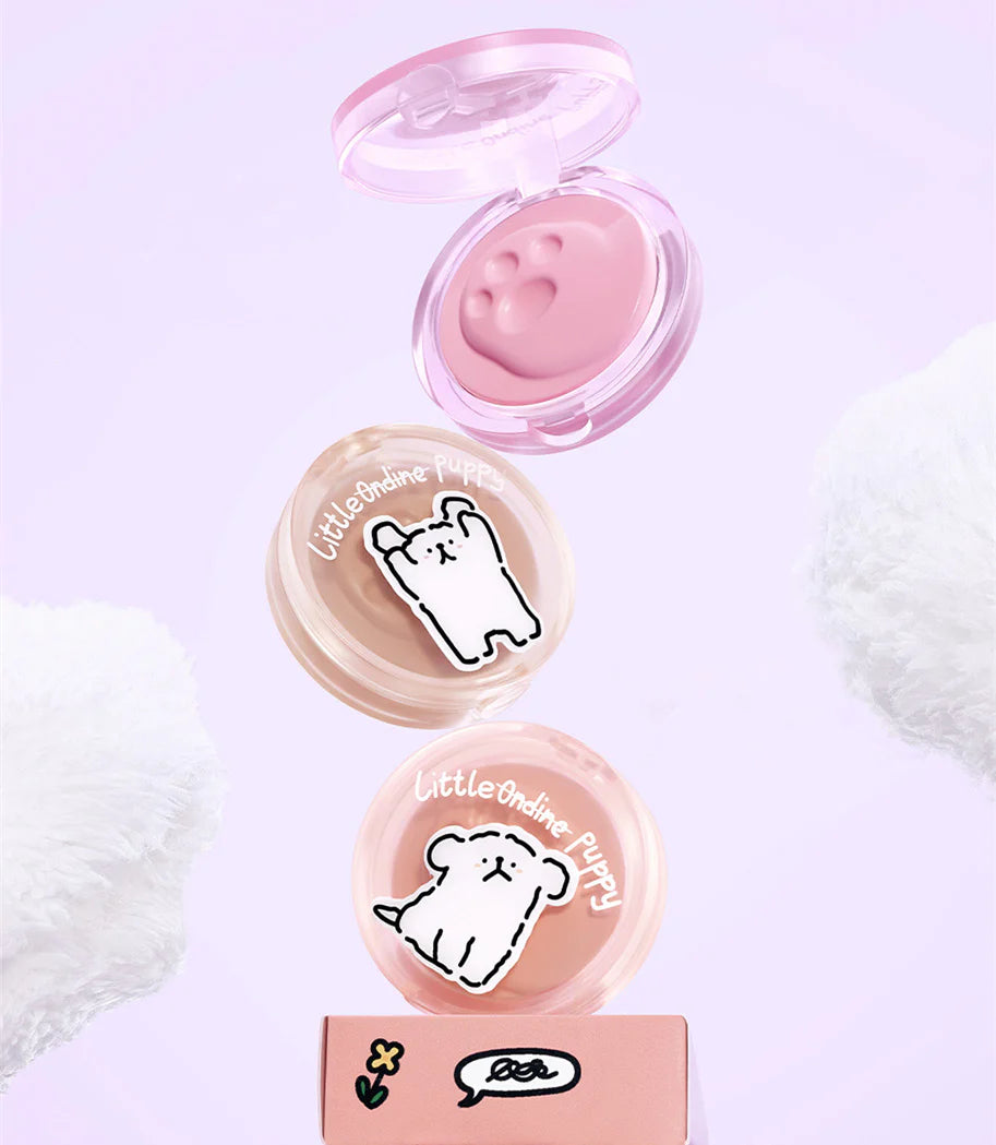 LITTLE ONDINE Puppy Series Matte Blusher Cream 5.5g 小奥汀线条小狗系列哑光腮红膏