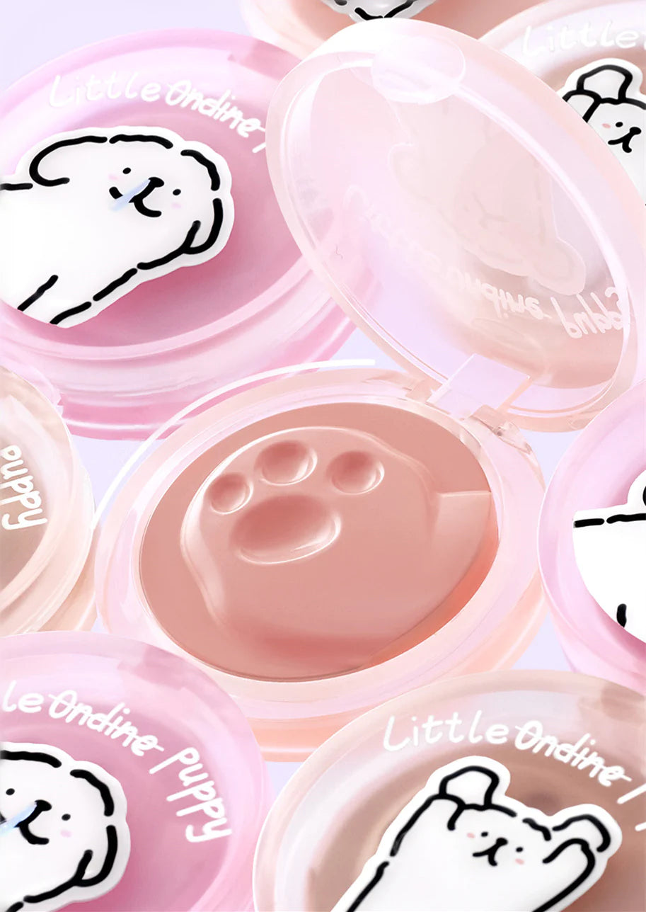 LITTLE ONDINE Puppy Series Matte Blusher Cream 5.5g 小奥汀线条小狗系列哑光腮红膏