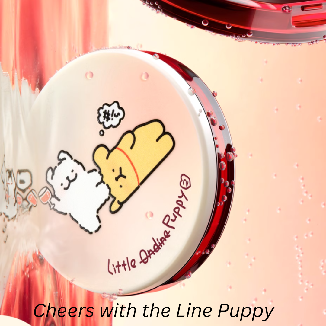 LITTLE ONDINE X Line Puppy Highlighting Blush Palette 5g 小奥汀线条小狗微醺系列高光腮红盘