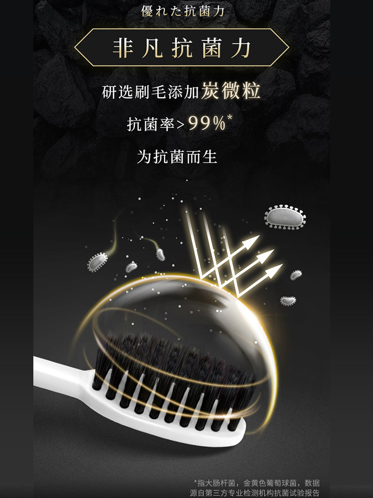 Lion Charcoal Energy Toothbrush 2pcs 狮王细齿洁炭能量牙刷2支装