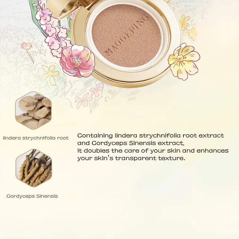 MAOGEPING Forbidden City 5th - Butterfly In Flowers Series Cushion Liquid Foundation 5g 毛戈平故宫第五季繁花秘境气垫