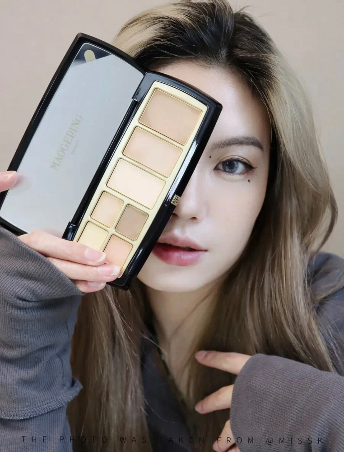 MAOGEPING Light Shadow Contour Highlighter Concealer Palette 16.5g 毛戈平光影底妆膏大师综合盘