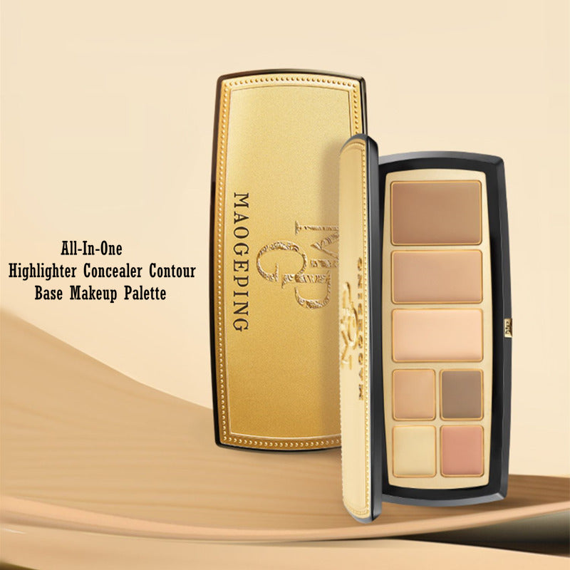 MAOGEPING Light Shadow Contour Highlighter Concealer Palette 16.5g 毛戈平光影底妆膏大师综合盘