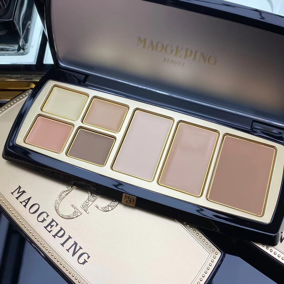 MAOGEPING Light Shadow Contour Highlighter Concealer Palette 16.5g 毛戈平光影底妆膏大师综合盘