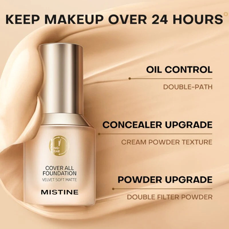 MISTINE Cover All Soft Matte Liquid Foundation 30g 蜜丝婷粉底液