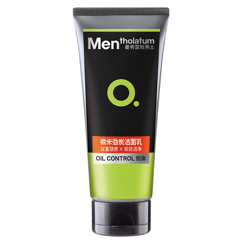 Mentholatum Micronized Charcoal Oil Control Facial Cleanser For Men 100g 曼秀雷敦微米劲炭男士洁面乳