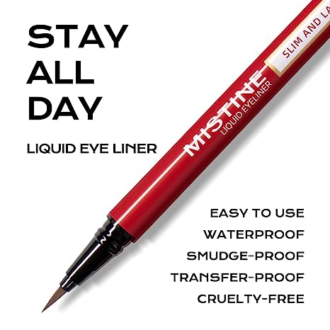 Mistine Super Fixed Liquid Eyeliner 1g 蜜丝婷浓黑银管眼线液笔