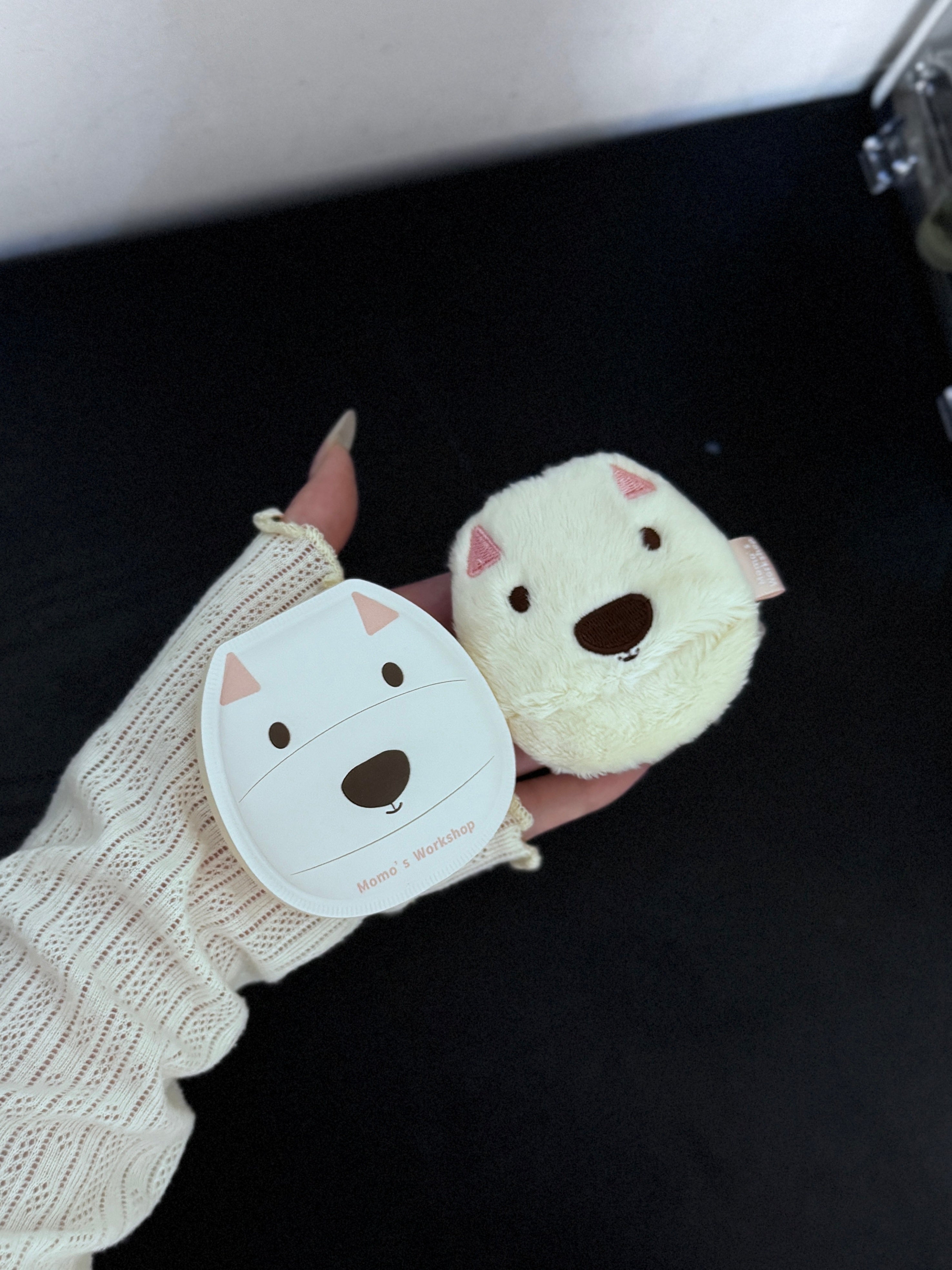 Momo's Workshop Animal Series Makeup Puff 2pcs 毛吉吉动物系列粉扑