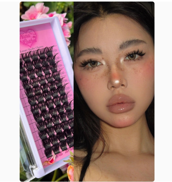 NANALASHES Sleeping Beauty D-Curl Barbie Cluster Lashes 1 box NANALASHES睡美人D翘芭比单簇假睫毛