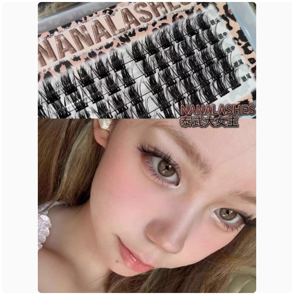 NANALASHES Thai Big Girl Mink False Eyelash 1 box NANALASHES泰式大女主水貂绒假睫毛