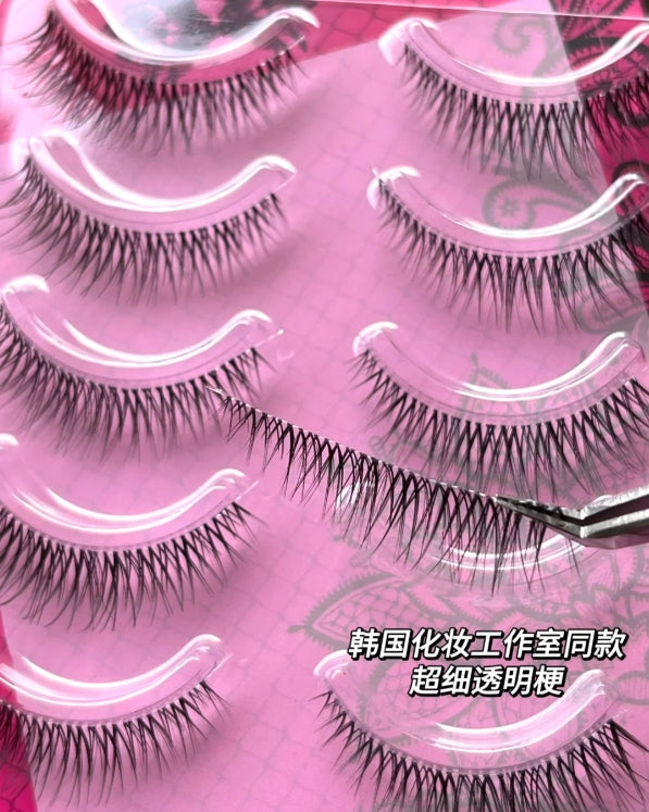 NANALASHES White Moonlight Eyelash Extension Natural False Eyelash 1box NANALASHES白月光眼尾拉长自然假睫毛