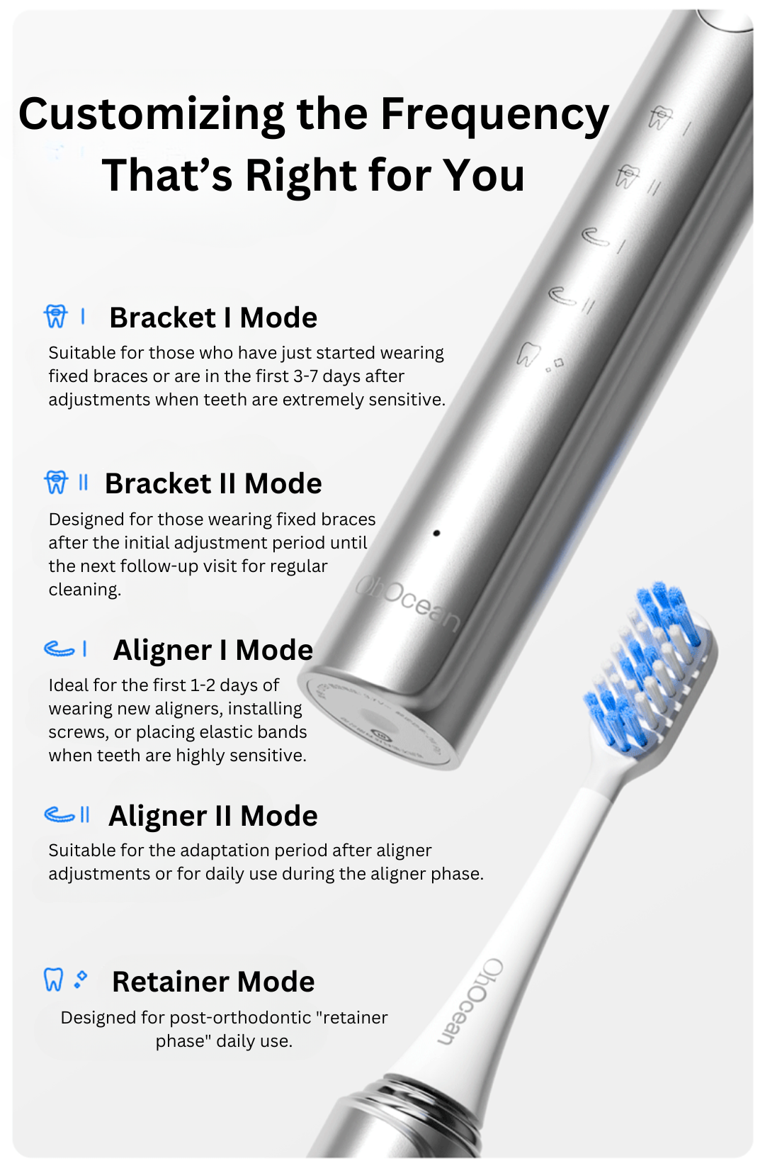 OhOcean Low-Frequency Electric Toothbrush 呼吸海洋低频电动牙刷