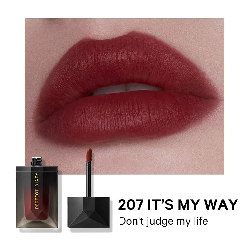 Perfect Diary Readme Weightless Longwear Velvet Matte Lip Gloss 4g 完美日记轻薄持久哑光名片唇纱