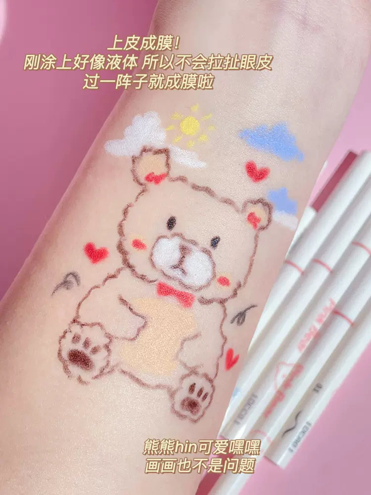 Pink Bear Fun Drawing Gel Eyeliner 0.07g 皮可熊趣味涂鸦眼线胶笔