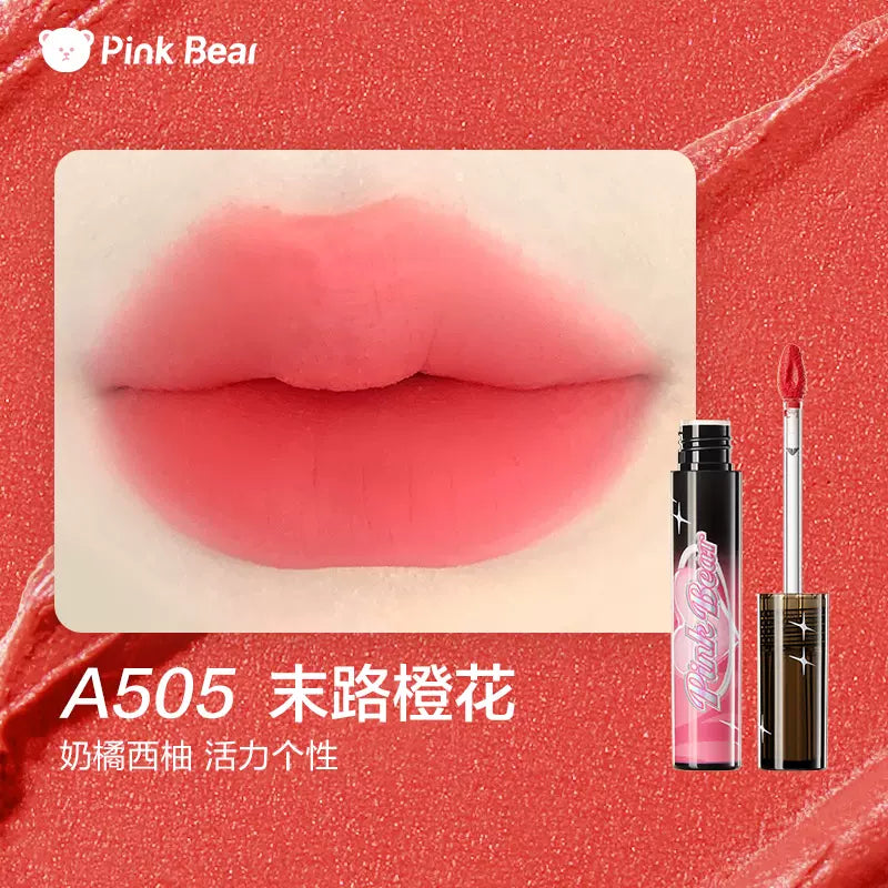 Pink Bear Pink Cowboy Matte Lip Mud 2g 皮可熊粉色牛仔哑致唇泥