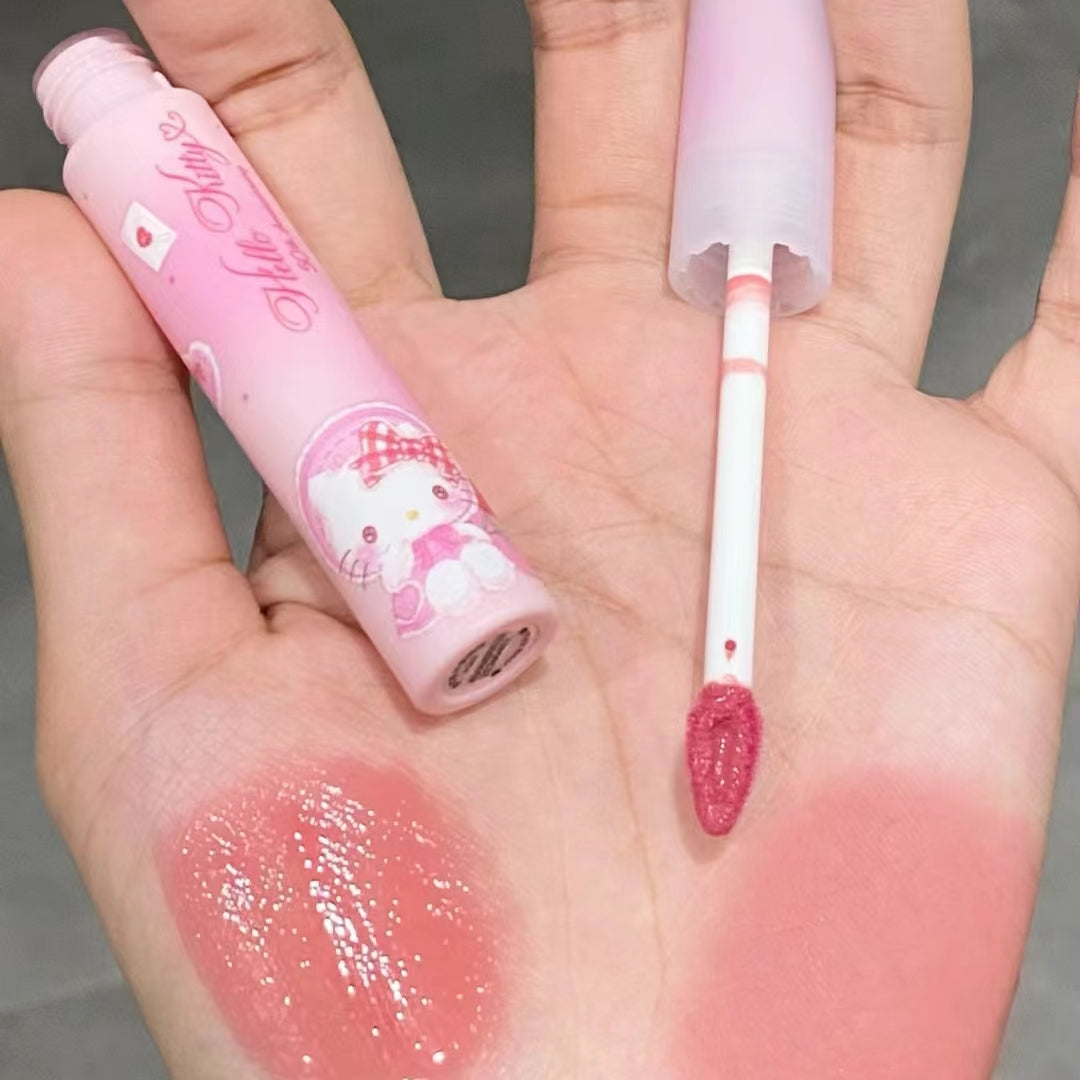 Pink Bear x Hello Kitty Water Mist Lip Gloss 2g 皮可熊HelloKitty联名水雾唇釉