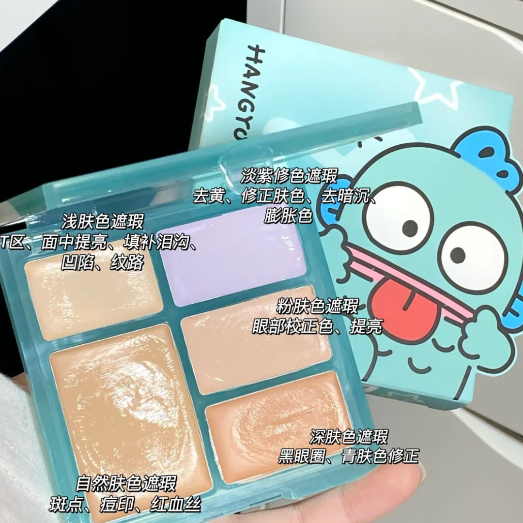 Pink Bear X HANGYODON Limited Edition Concealer Palette 8g 皮可熊半鱼人合作限定遮瑕盘