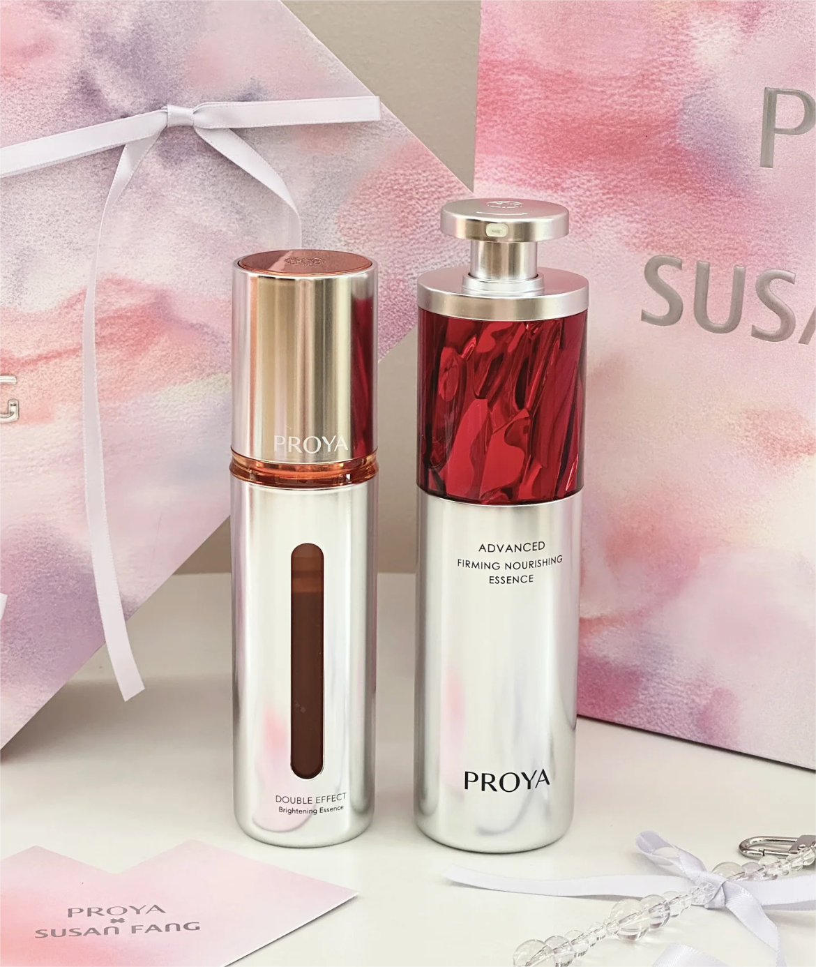 Proya QiXi Limited Edition SUSAN FANG Co-Branded Day-Night Anti Aging Gift Set 珀莱雅七夕限定SUSAN FANG联名早C晚A礼盒