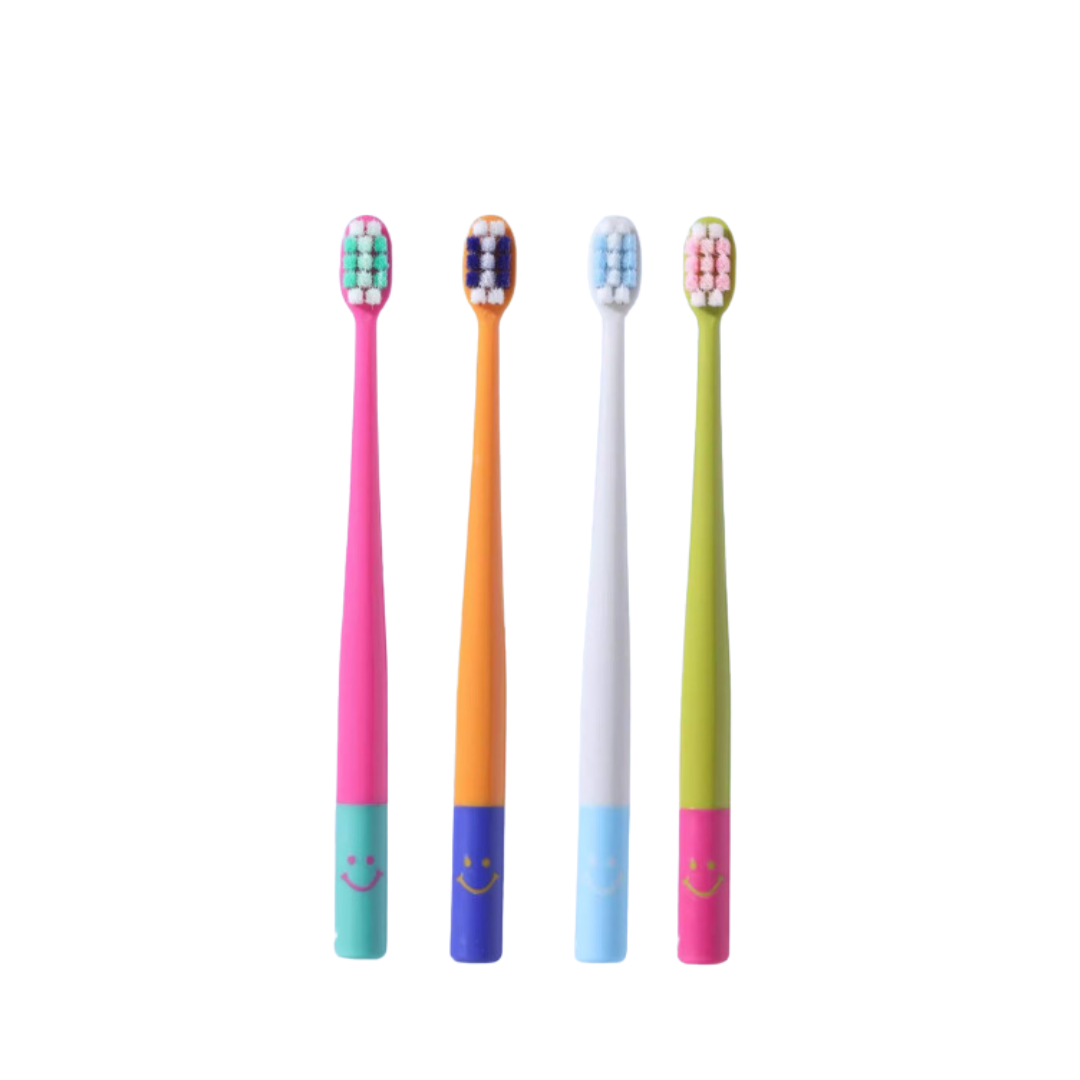 RAOYI Dopamine Dual-Color Toothbrush 4pcs 饶益多巴胺双色牙刷