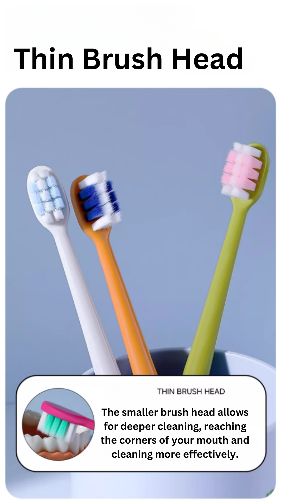 RAOYI Dopamine Dual-Color Toothbrush 4pcs 饶益多巴胺双色牙刷