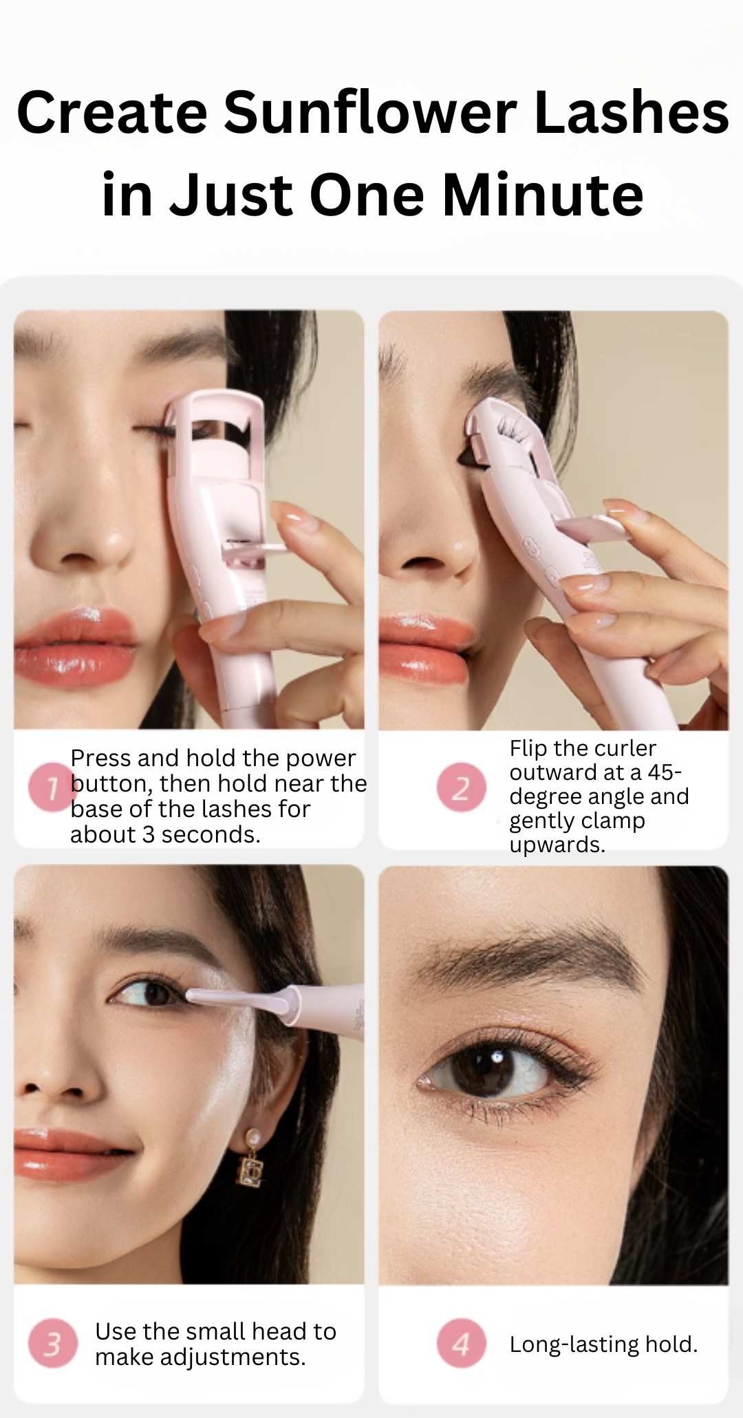 RHOS Electric Eyelash Curler RHOS电动眼睫毛烫卷器