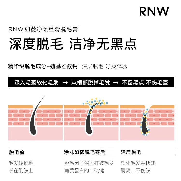 RNW Soft Silky Hair Removal Cream 120g 如薇丝滑柔软脱毛膏