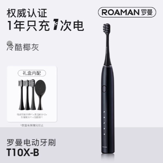 ROAMAN T10X-B Sonic Electric Toothbrush Set 罗曼T10X-B 电动牙刷套装