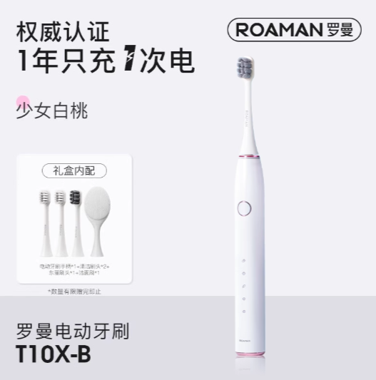 ROAMAN T10X-B Sonic Electric Toothbrush Set 罗曼T10X-B 电动牙刷套装