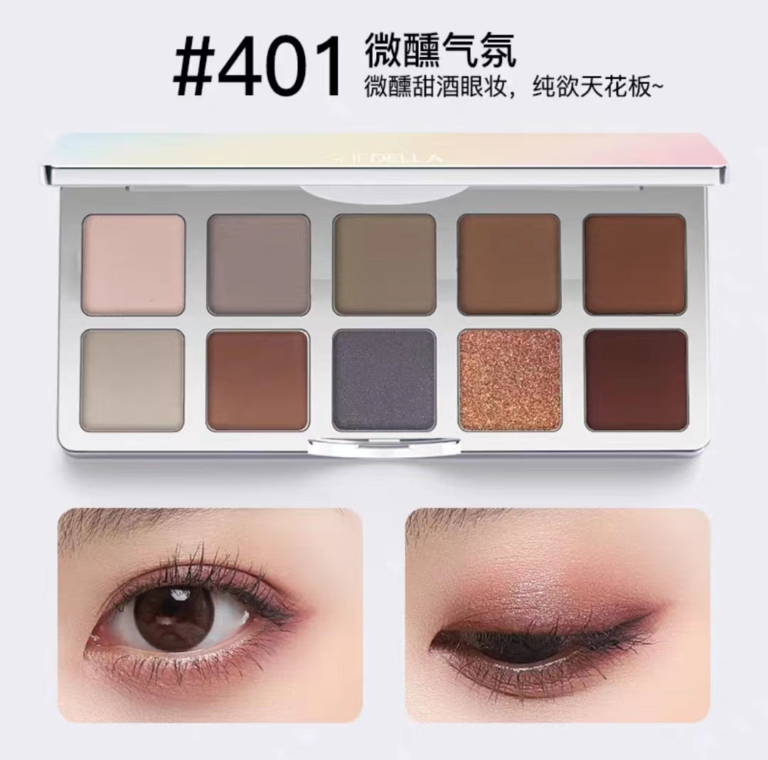 SHEDELLA Dreamy Colorful 10 Eyeshadow Palette 10g 诗蒂娅梦幻彩色十色眼影盘