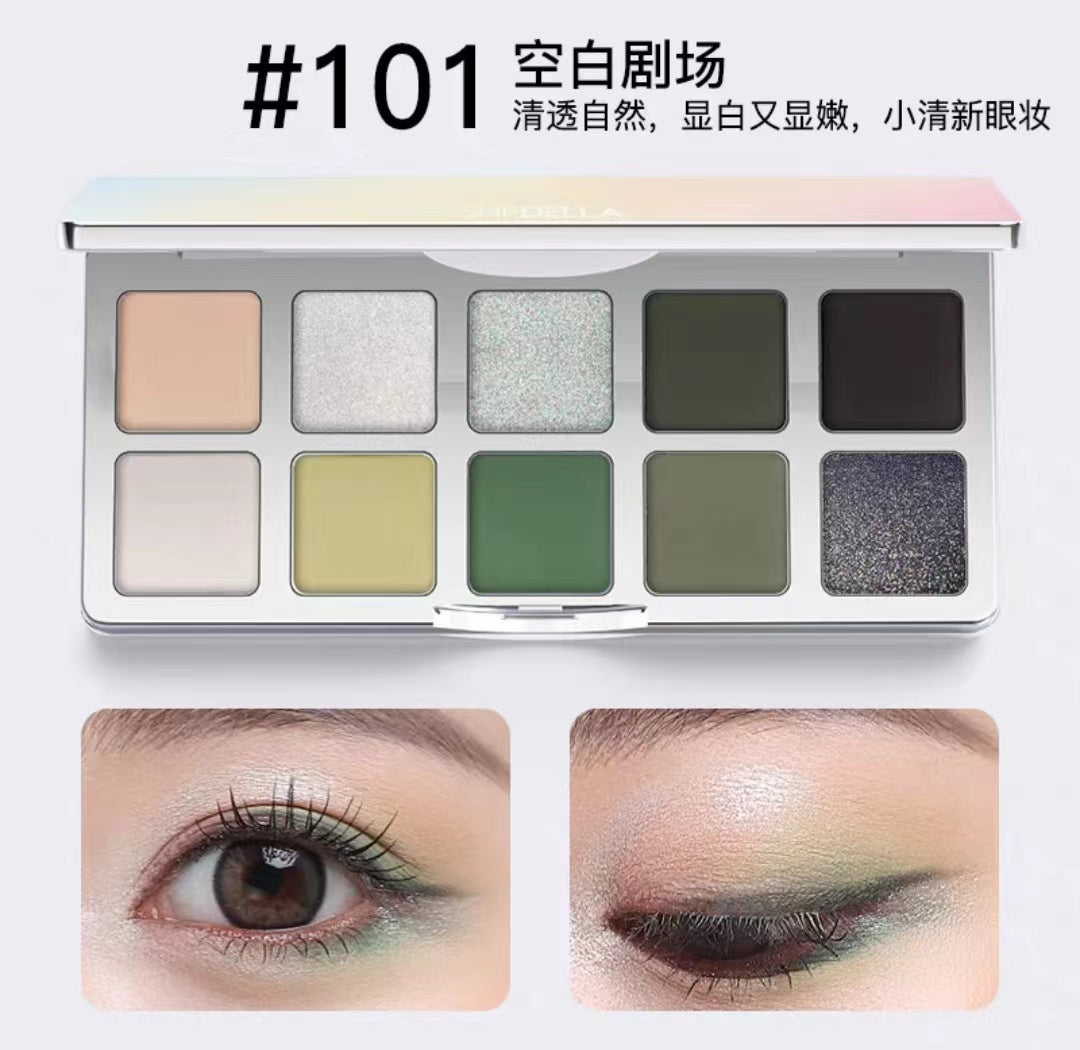 SHEDELLA Dreamy Colorful 10 Eyeshadow Palette 10g 诗蒂娅梦幻彩色十色眼影盘